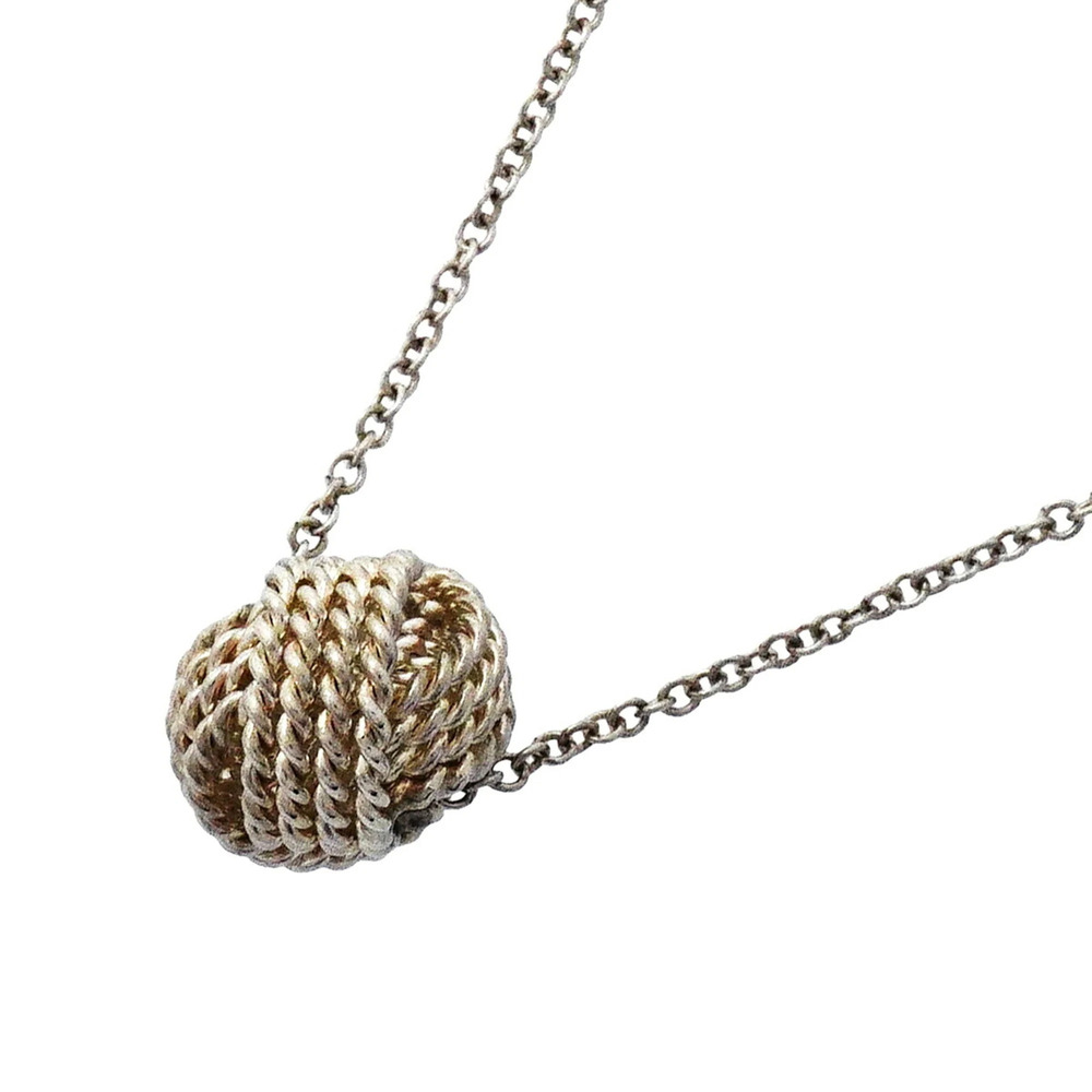 Tiffany & Co. Somerset Mesh Ball Necklace, Sterling Silver 925, Women's